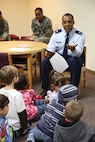 U.S. Air Force Col. Rob Jackson, Air Education and Training Command manpower chief, reads “Oh! The Places You’ll Go” by Dr. Seuss to children at the Joint Base San Antonio-Randolph Library February 16, 2013. (U.S. Air Force photo by Joshua Rodriguez/ Released)