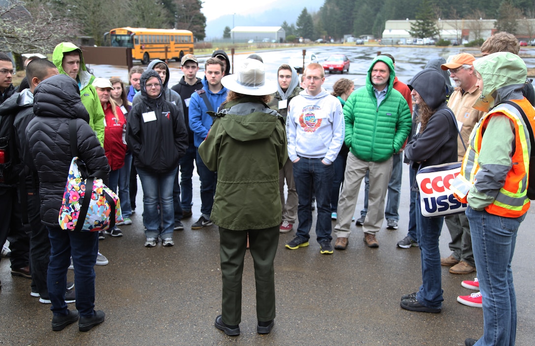 High school students from a dozen Portland-area schools visited Bonneville Lock and Dam Feb. 21 to celebrate Engineer Day.