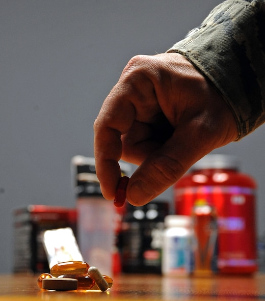 While fitness is a critical element of military life, many supplements can do as much harm as good. The Operation Supplement Safety campaign is a program designed to educate service members, retirees, dependents, healthcare providers and Department of Defense civilians about dietary supplements and how to choose them wisely. (U.S. Air Force photo illustration/Staff Sgt. Jason McCasland)