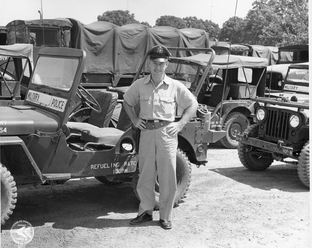 North Carolina Air National Guard, NCANG, 145 Airlift Wing, 145 AW, 156 Fighter Interceptor Squadron (FIS), 1950's Riot Control Training, Billy J. Reid  (Photo by NCANG Heritage Program)