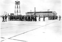 North Carolina Air National Guard, NCANG, 145 Airlift Wing, 145 AW, 156 Fighter Interceptor Squadron (FIS) Harriett-Henderson Riot Control Training, Late 1950's, Charlotte Base  (Photo by NCANG Heritage Program)