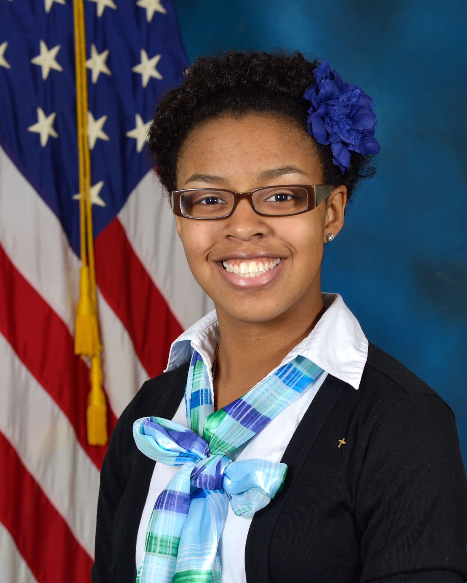 HANSCOM AIR FORCE BASE, Mass. - Tia Mckinney-Burgess was recognized as the base’s 2012 Youth of the Year. From here, she will continue through the state, regional and national levels as part of the Boys and Girls Club of America program. (U.S. Air Force photo by Mark Wyatt)