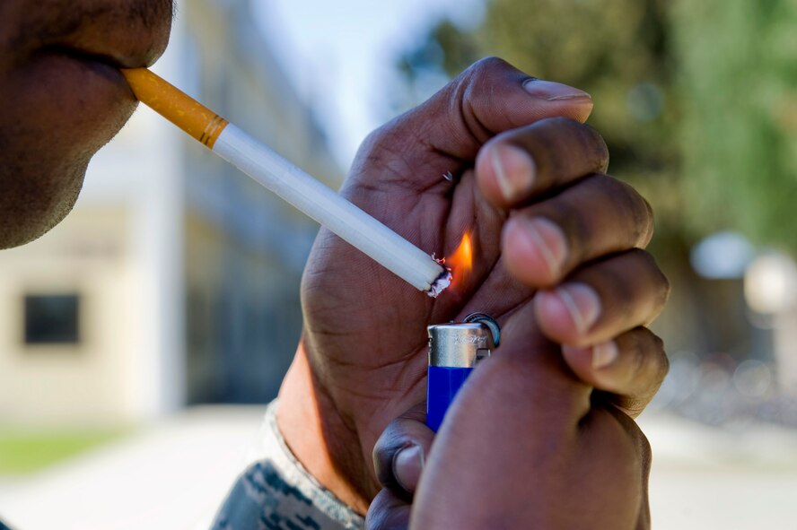 Smoking can be a difficult habit to kick, but there is help available for those wishing to quit. Incirlik members can call the Health and Wellness Center at DSN 676-4292 for more information regarding classes and information on quitting. (U.S. Air Force photo by Senior Airman Anthony Sanchelli/Released)