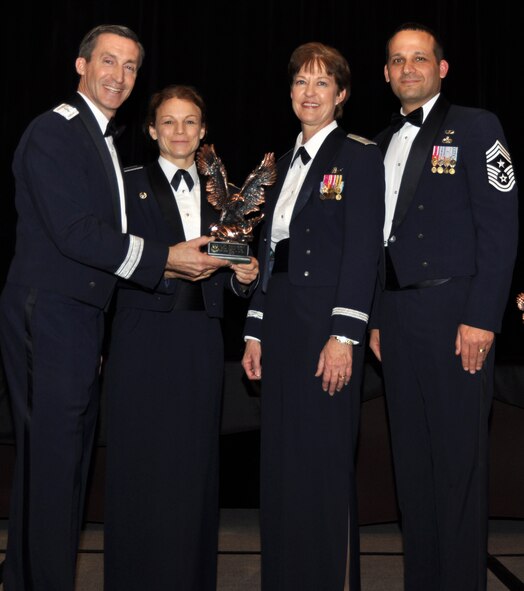 It was another sell-out crowd that attended the 301st Fighter Wing Annual Awards Banquet at the Hilton in downtown Fort Worth Feb. 2. Yearly awards were given to Air Force Reservists for Airman, NCO, Senior NCO, 1st Sgt., Company Grade Officer and Field Grade Officer as well as three Civilan of the Year awards and the Henry D. Green award for community service. 