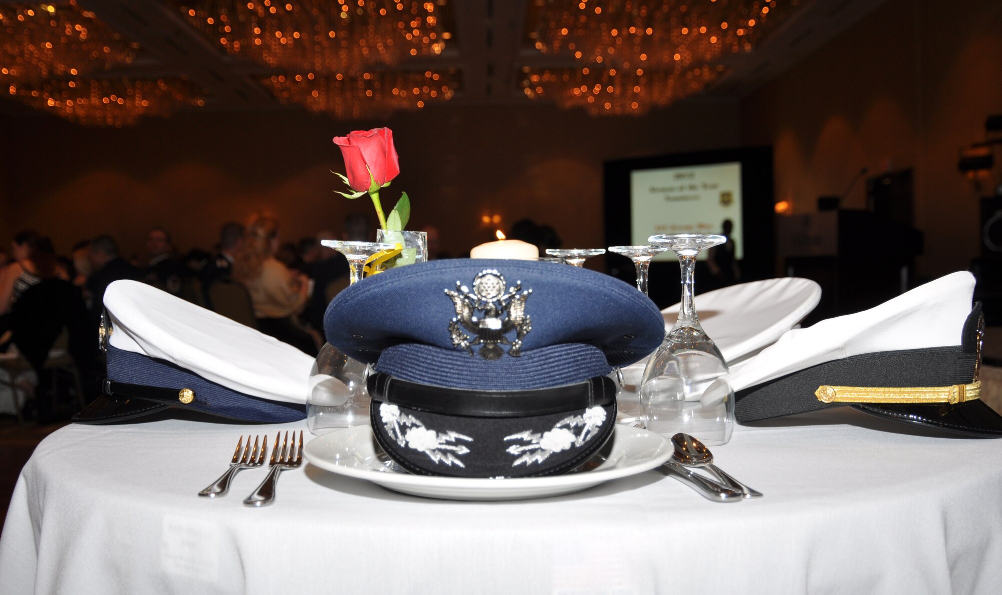 It was another sell-out crowd that attended the 301st Fighter Wing Annual Awards Banquet at the Hilton in downtown Fort Worth Feb. 2. Yearly awards were given to Air Force Reservists for Airman, NCO, Senior NCO, 1st Sgt., Company Grade Officer and Field Grade Officer as well as three Civilan of the Year awards and the Henry D. Green award for community service. 