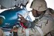 U.S. Air Force Staff Sgt. Harrison Ragin, 23d Mission Operations Squadron weapons load crew member, helps load a BDU-50 practice bomb to an A-10C Thunderbolt II during a phase II operational readiness exercise Feb. 28, 2013, at Moody Air Force Base, Ga. Ragin was responsible for ensuring safe and proper weapon loads to the aircraft. (U.S. Air Force photo by Staff Sgt. Jamal D. Sutter/Released)  