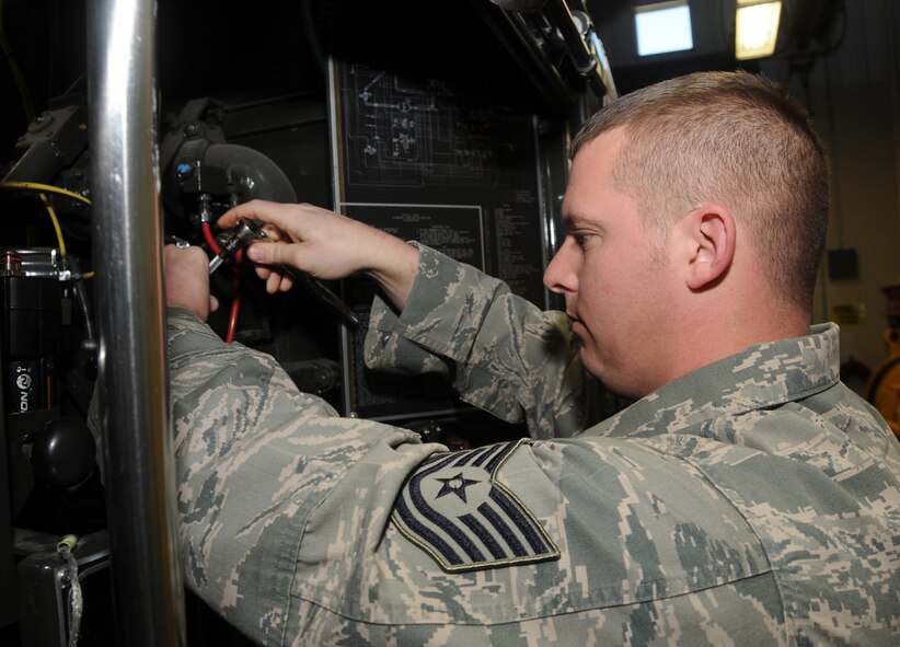 Tech Sgt. Chris Corbit, 188th Logistics Readiness Squadron, was selected as the 188th’s Flying Razorback spotlight for March 2013. (National Guard photo by Airman 1st Class Cody Martin/188th Fighter Wing Public Affairs)
