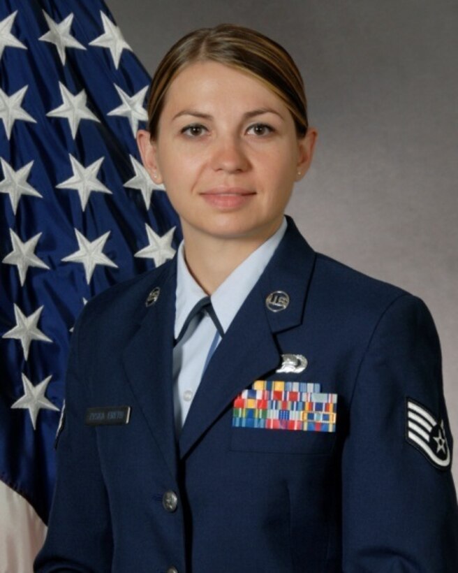 Staff Sgt. Anna Zyska-Ereth, Budget and Accounting Technician, 45th Comptroller Squadron, was awarded the Aces High Award Feb. 21.