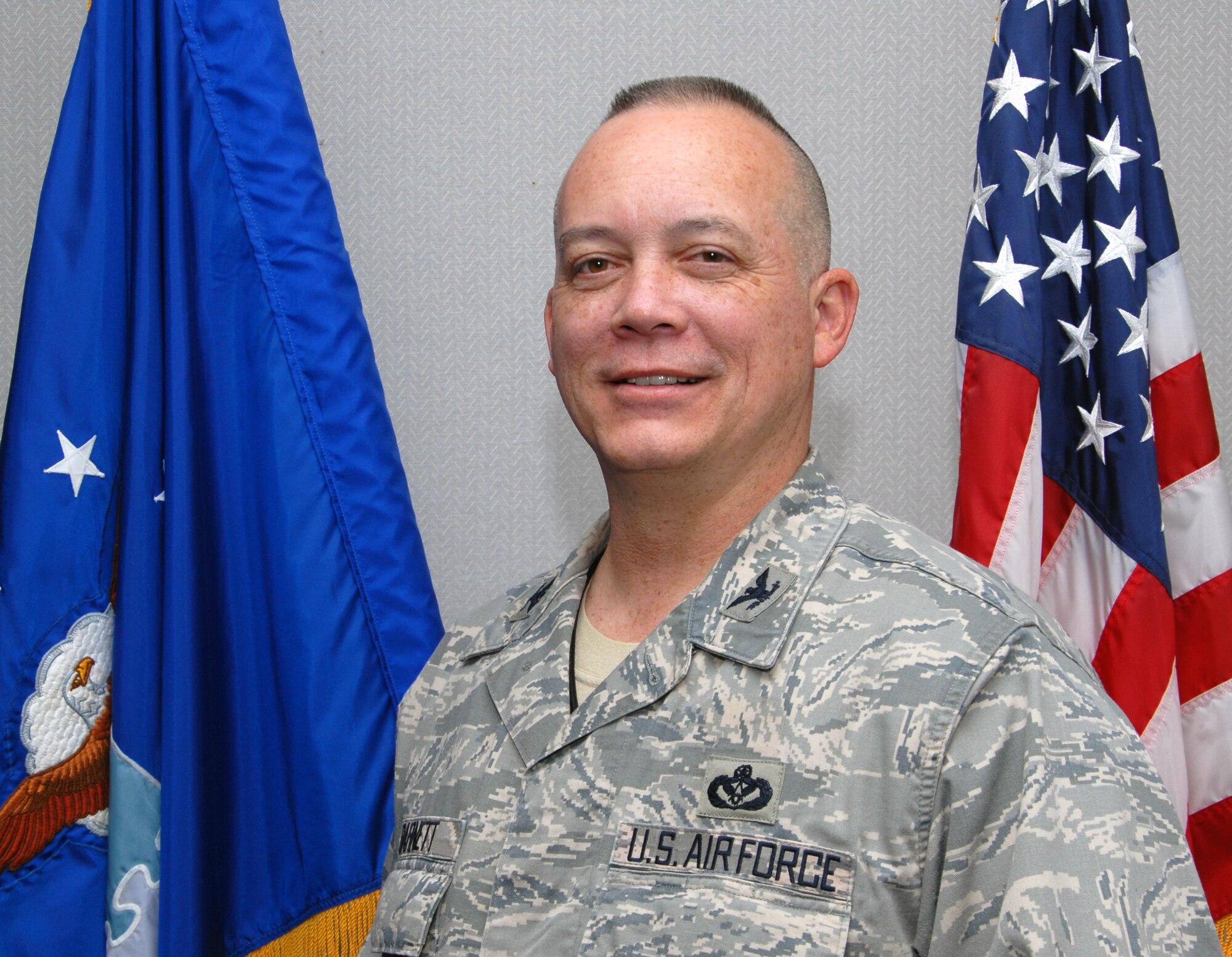 WHITEMAN AIR FORCE BASE, Mo. -- Col. Jeffery S. Barnett, 442nd Mission Support Group commander, poses for a photo in his office, Jan. 2, 2013. Barnett was recently promoted to colonel and assumed command from outgoing 442nd MSG commander Col. Alan C. Teauseau. The 442nd MSG is part of the 442nd Fighter Wing, an A-10 Thunderbolt II Air Force Reserve unit here. (U.S. Air Force photo by Senior Airman Wesley Wright/Released)