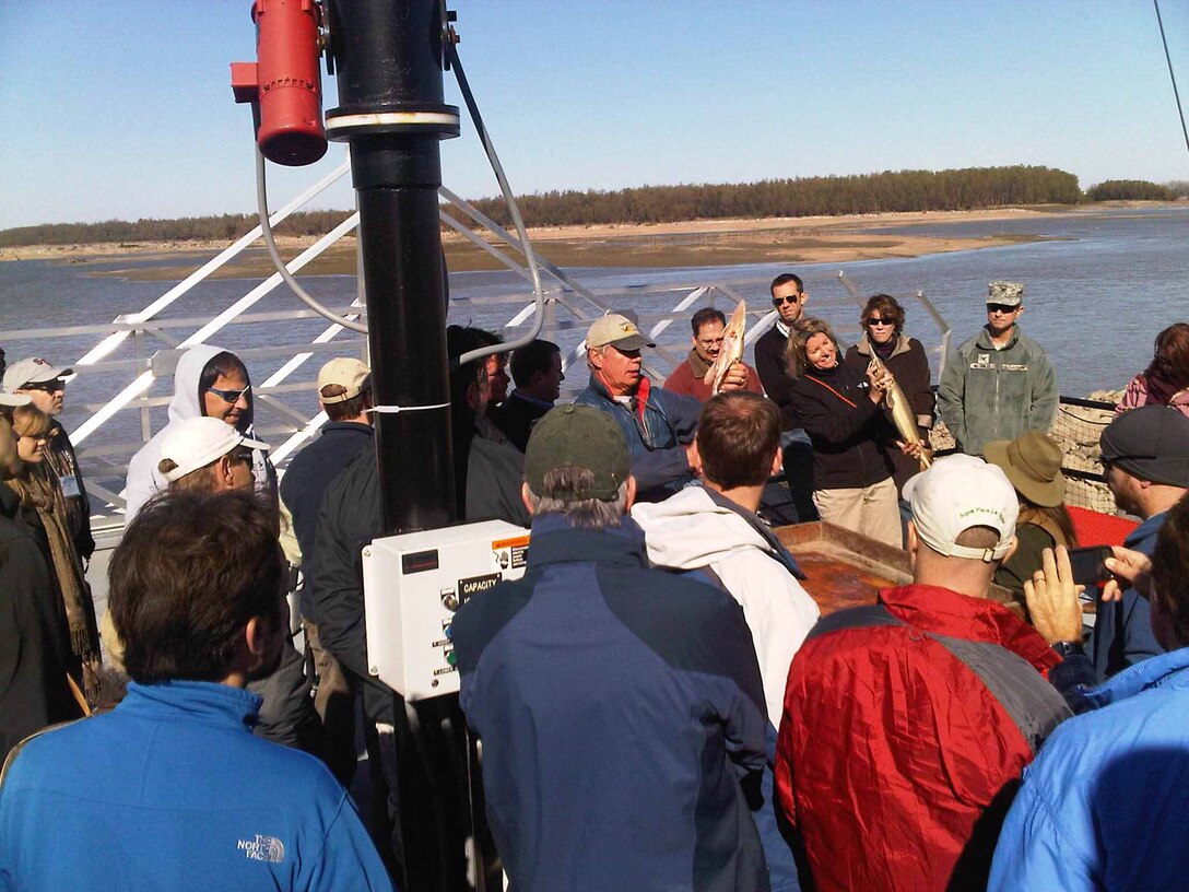 The Aquatic Wetlands Ecosystems Research and Development Center’s Fish Ecology Team has been conducting environmental studies for the US Army Corps of Engineer since the 1990’s. In 2011 at the Fifth Partnership Conference, the Team discussed challenges and opportunities in managing and conserving the high diversity of aquatic species that occur in our nation’s largest river systems.