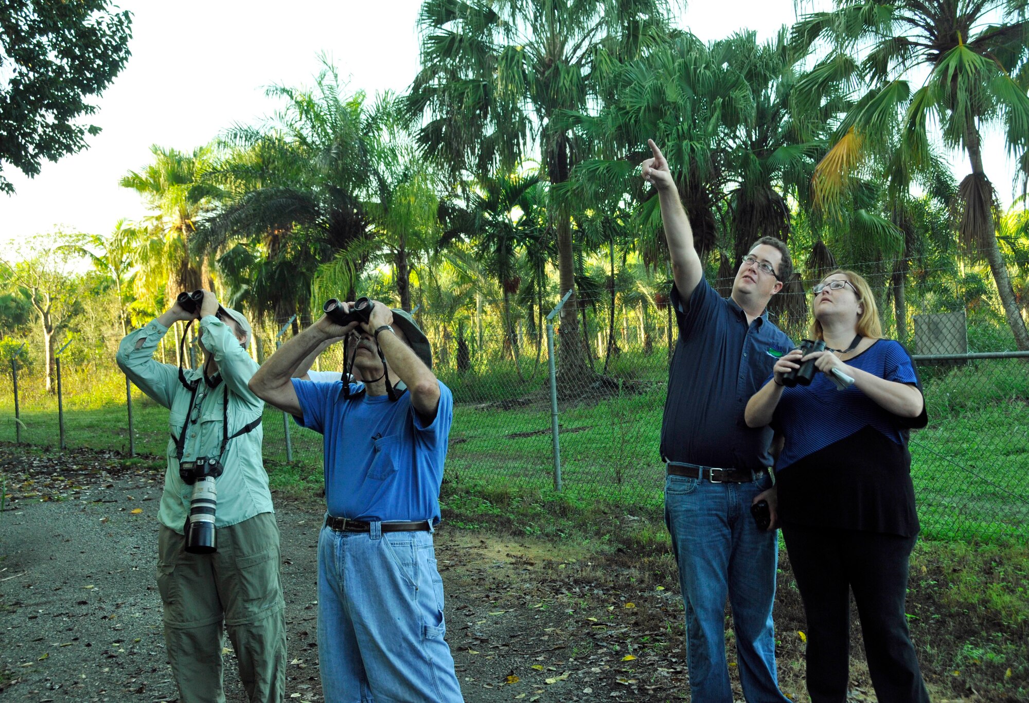 Birders participating in the 2012 Christmas Bird Count at Homestead Air Reserve Base, Fla., Dec. 9. As a National Audubon society program, the Christmas Bird Count is an annual event, more than a century old, that takes place across the country, where tens of thousands of volunteers, students, scientists, and bird enthusiasts turn their heads to the sky in the name of conservation. Audubon and other organizations use data collected in this wildlife census to assess the health of bird populations and to help guide conservation action. (U.S. Air Force photo/Senior Airman Jacob Jimenez)