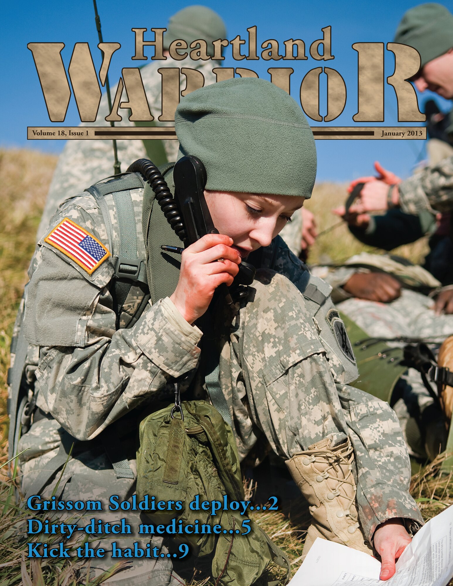 GRISSOM AIR RESERVE BASE, Ind. -- The Heartland Warrior is the official E-paper of the 434th Air Refueling Wing at Grissom. The January issue contains 13 pages of news, photos and information. (U.S. Air Force graphic/Tech. Sgt. Mark R. W. Orders-