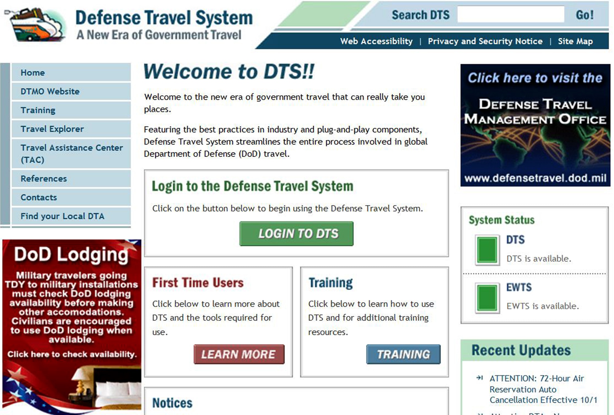 number for defense travel system