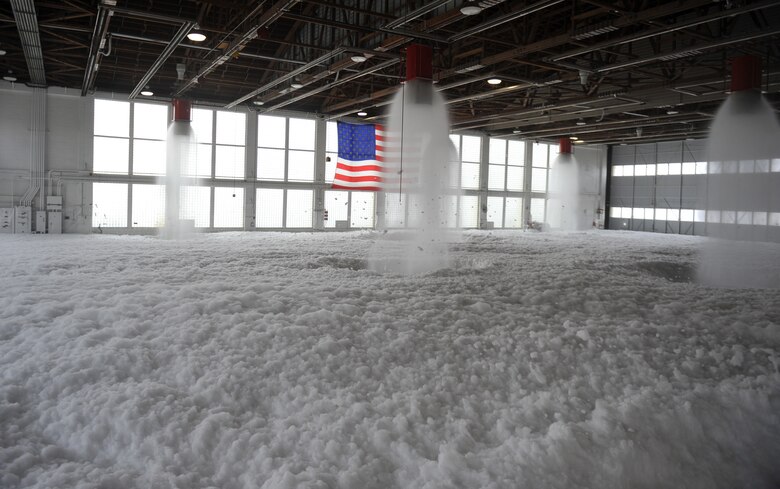 Airmen Test Foam Suppression System Mountain Home Air Force Base Article Display
