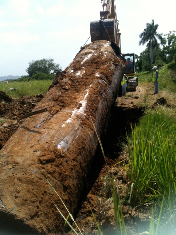 Approximately 11,000 lineal feet of pipeline and 10 underground storage tanks were removed from the former Arecibo Airdrome in Puerto Rico. 