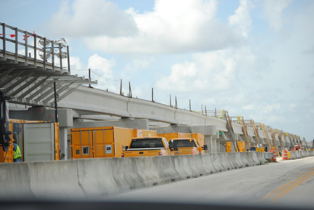 Construction of the $81 million Tamiami Trail project began in 2010, with the first concrete pour on the bridge deck taking place in July 2012. A one-mile bridge and 9.7 miles of raised and reinforced road will allow increased water flows essential to the health and viability of the Everglades. 