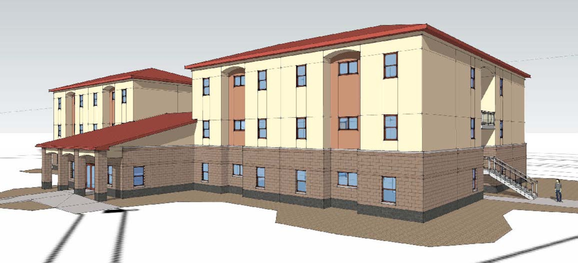 Two new dormitory buildings under construction > Cannon Air Force Base