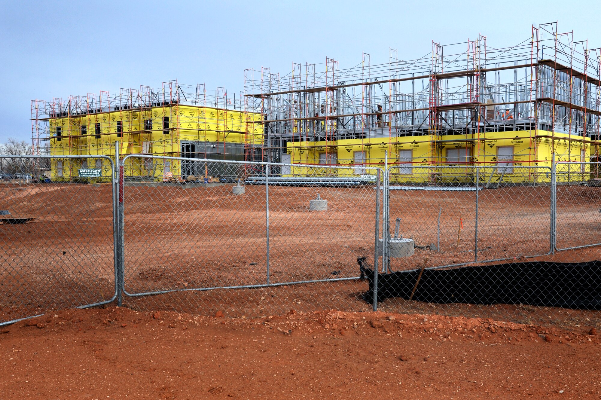 Two new dormitory buildings under construction > Cannon Air Force Base