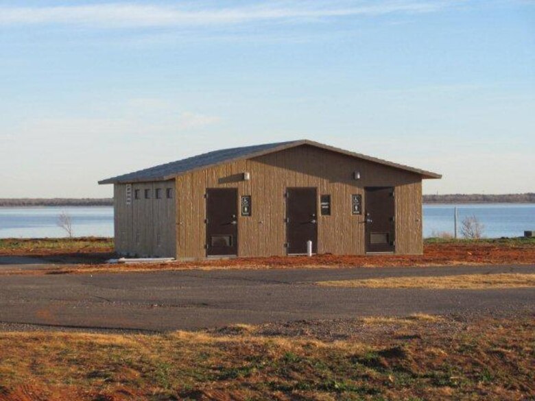 Visitors to Canton Lake, Okla., will find new restroom facilities at the Canadian “A” north and south campgrounds. The facilities replace the ones that were destroyed by a May 24, 2011 tornado.