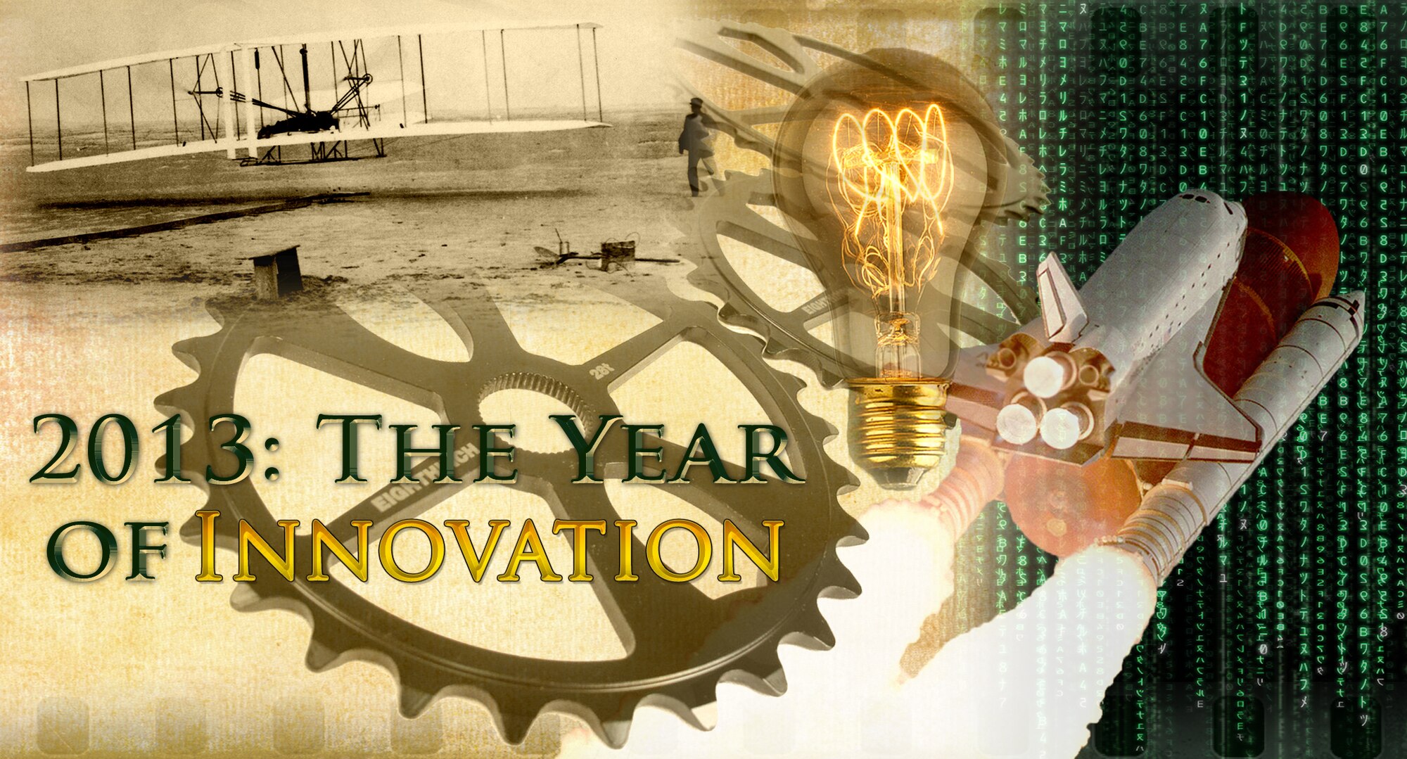 Col. Brian Newberry has declared 2013 as “The Year of Innovation” at Fairchild Air Force Base, Wash., encouraging his Airmen to think outside the box and brain storm ideas for ways of improving business for the wing. Newberry is the 92nd Air Refueling Wing commander. (U.S. Air Force graphic by Senior Airman Benjamin Stratton)