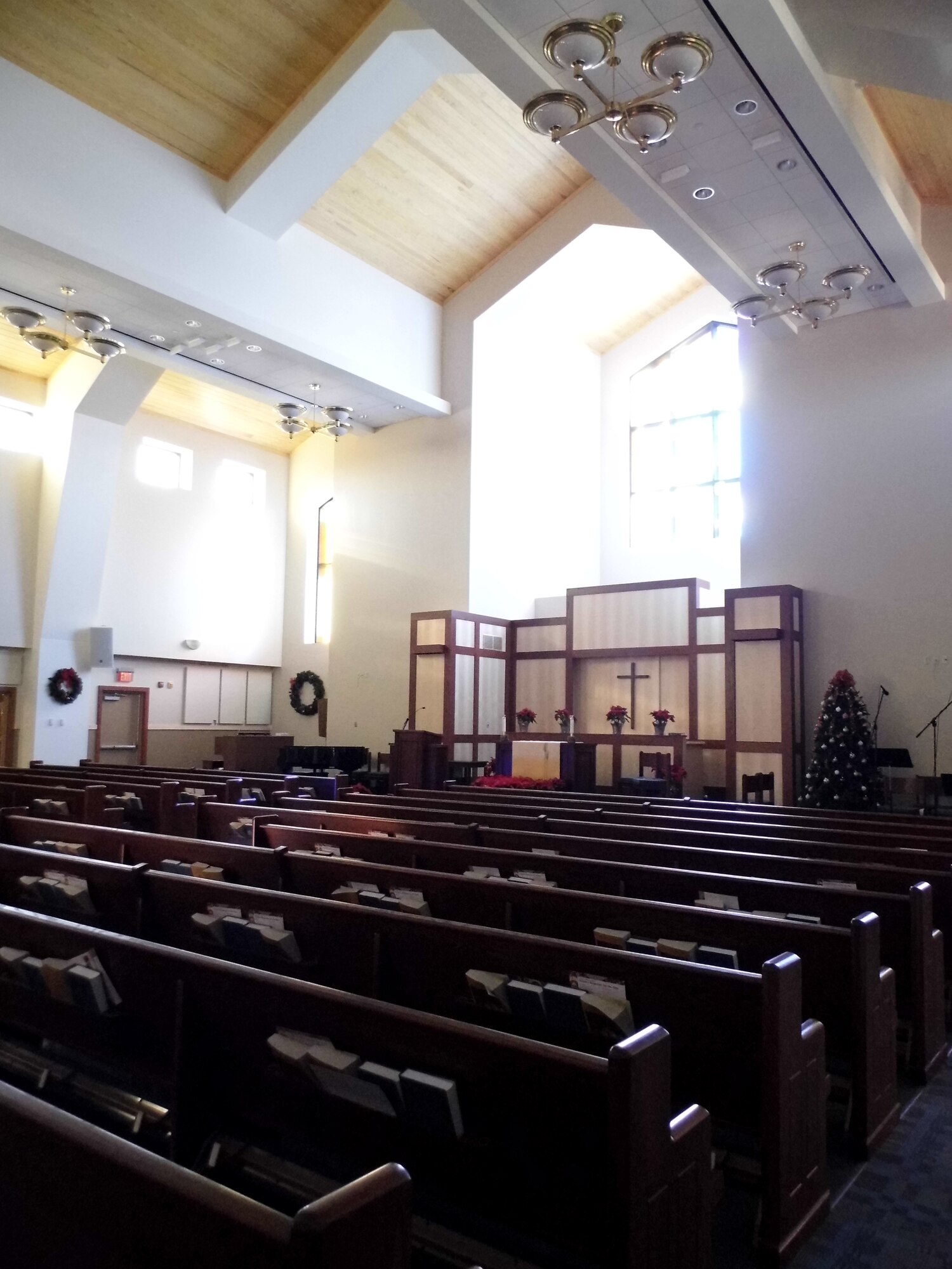 The 512th Airlift Wing chapel staff moved its offices and ministry resources in December 2012 to the newly constructed base chapel at 417 Tuskegee Blvd., Dover Air Force Base, Del. All military members and families are invited to visit and learn more about chaplain services. (U.S. Air Force photo/Senior Airman Joe Yanik)
