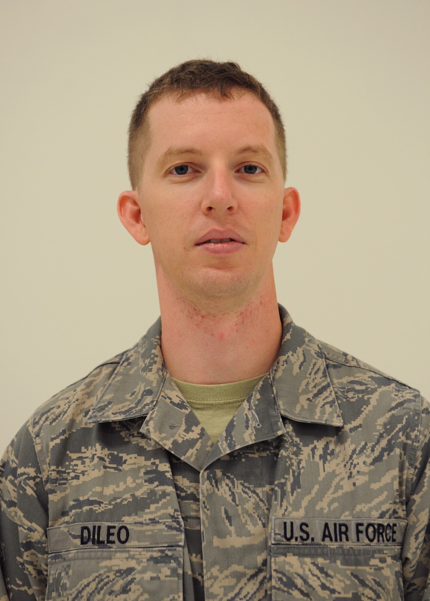 Staff Sgt. Charles DiLeo, 2nd Maintenance Operations Squadron weapon system coordinator, "My New Year's resolution is to get my 7-level and start on my bachelor's degree. I will maintain my resolution to better support my family." (U.S. Air Force photo/Airman 1st Class Benjamin Gonsier)
