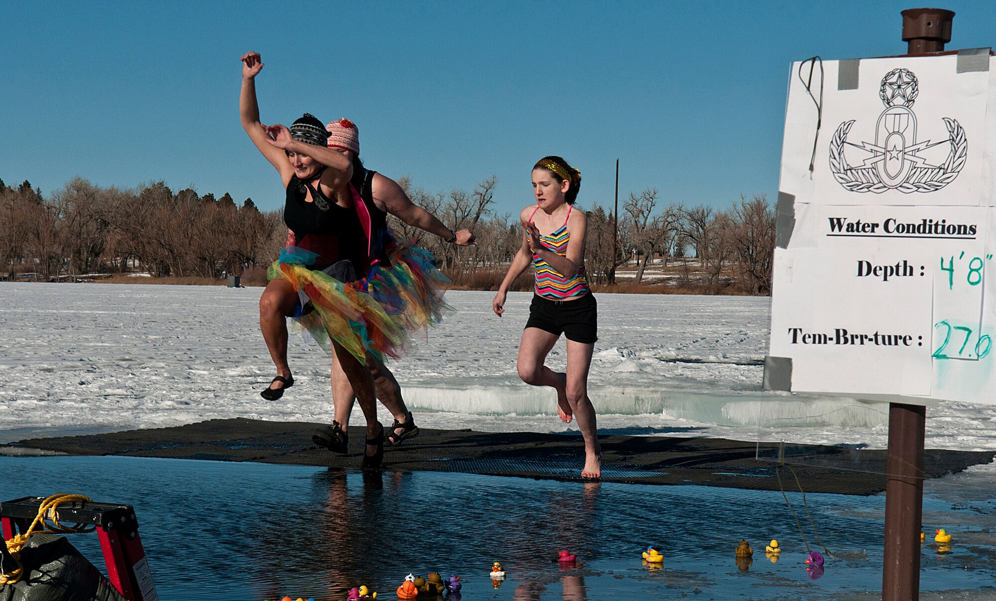 Polar plungers raise money for Wounded EOD Warrior Foundation in a
