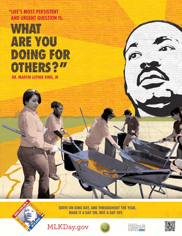 On Jan. 21, the U.S. Army Corps of Engineers Los Angeles District Black Employment Program will honor Dr. Martin Luther King, Jr. Day with a day of service, not a day off.
