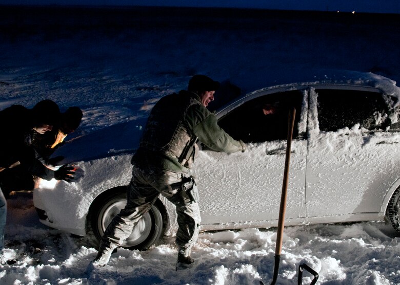 Defender Rescues Stranded Driver During Winter Storm Mountain Home Air Force Base Article Display