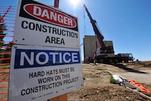 MINOT AIR FORCE BASE, N.D. -- Construction of the new air traffic control tower is well underway. Construction projects like this is one of the many ongoing projects at Minot Air Force Base. (U.S. Air Force photo/Senior Airman Brittany Y. Auld)
