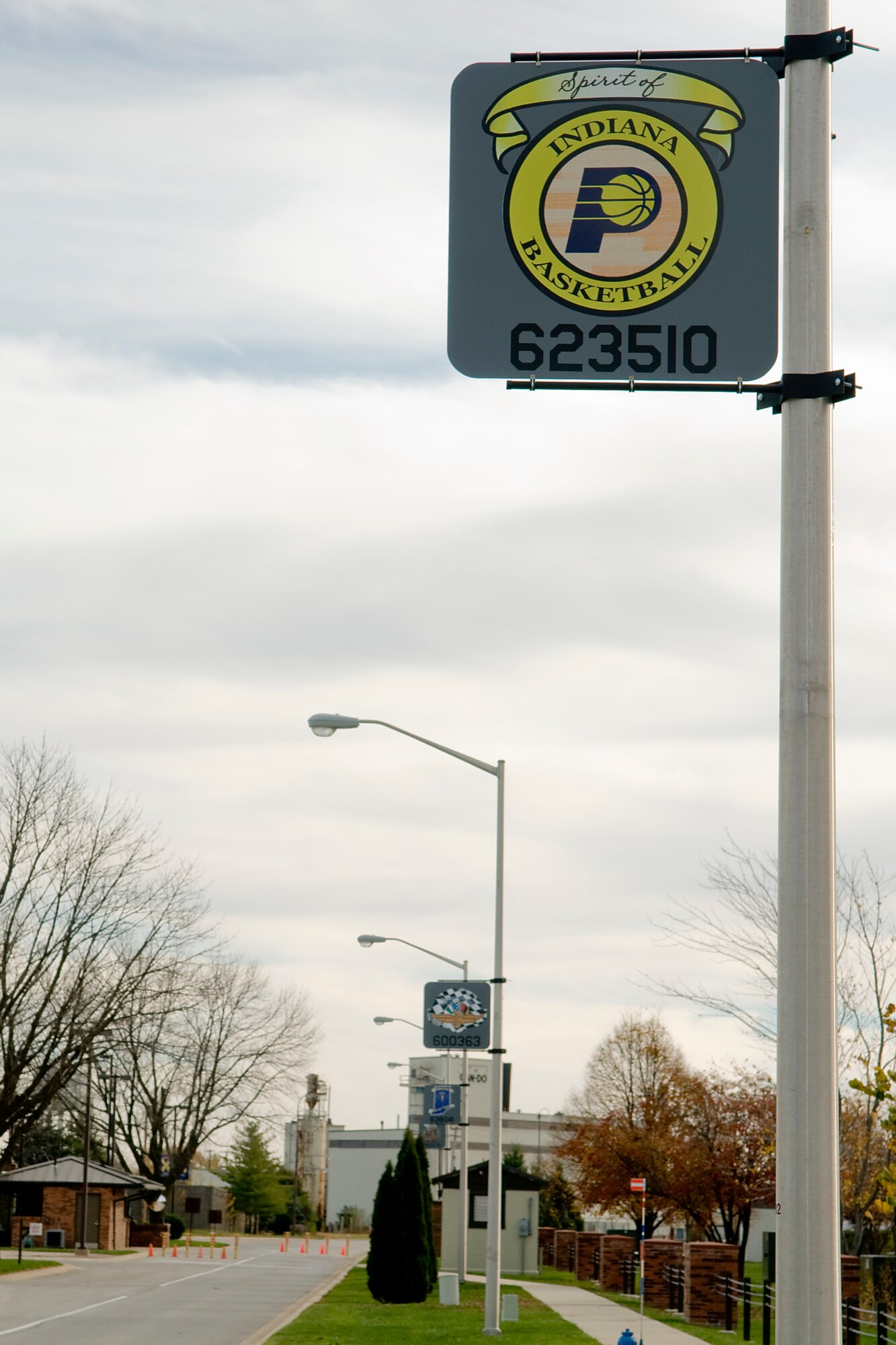 GRISSOM AIR RESERVE BASE, Ind. --  KC-135R nose art depictions can be seen along Hoosier Boulevard at Grissom. The artwork, which mirrors what is on Grissom's aircraft, was recently installed along the road. (U.S. Air Force photo/Senior Airman Jami Lancette)