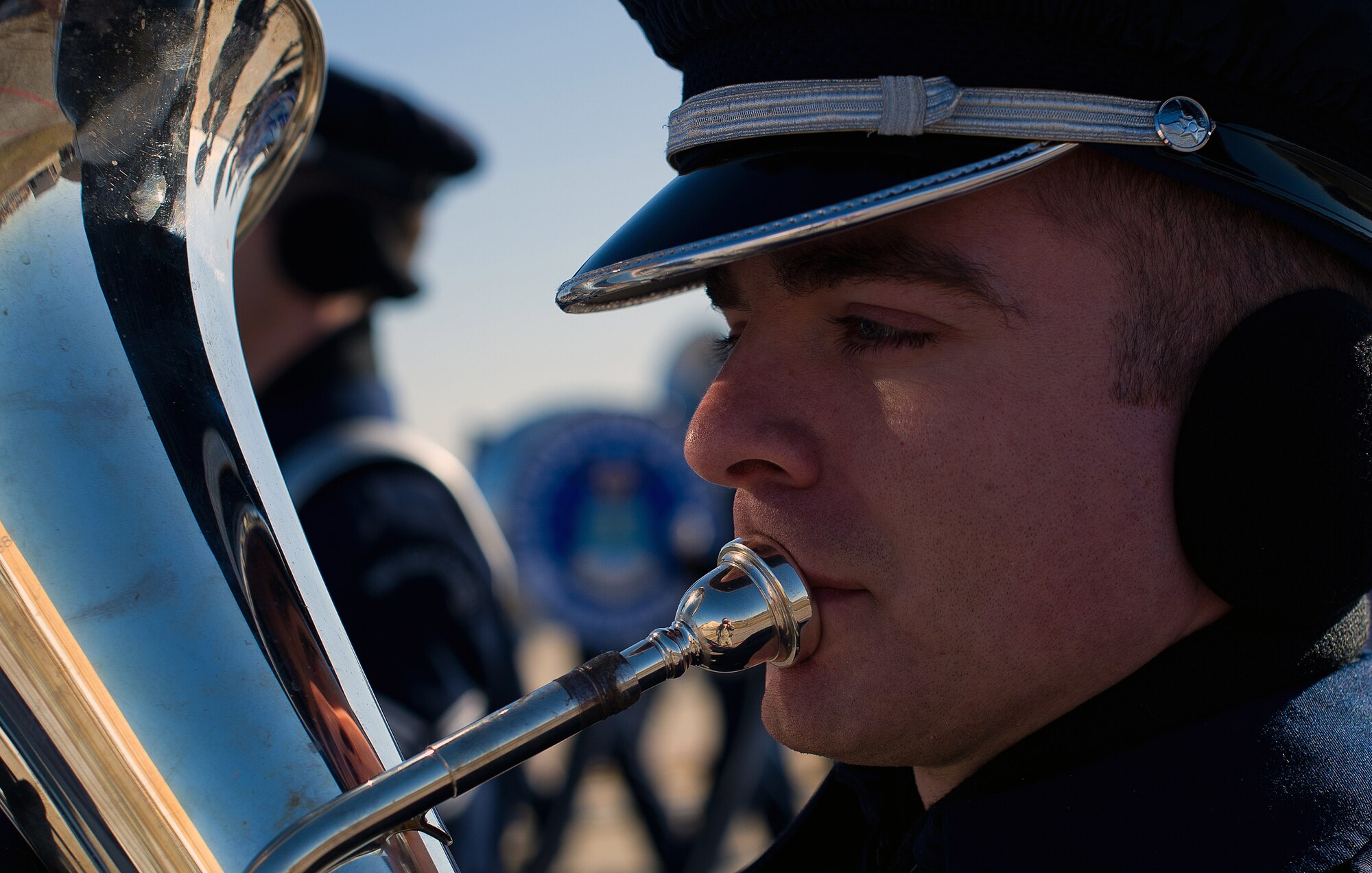 The U.S. Air Force Honor Guard practices for the 57th Presidential Inaugural Parade Jan. 11, 2013 at Joint Base Andrews, Md. Appoximately 15,000 military personnel from 133 units will be participating in the parade January 21, 2013. (U.S. Air Force Photo/Staff Sgt. Perry Aston)