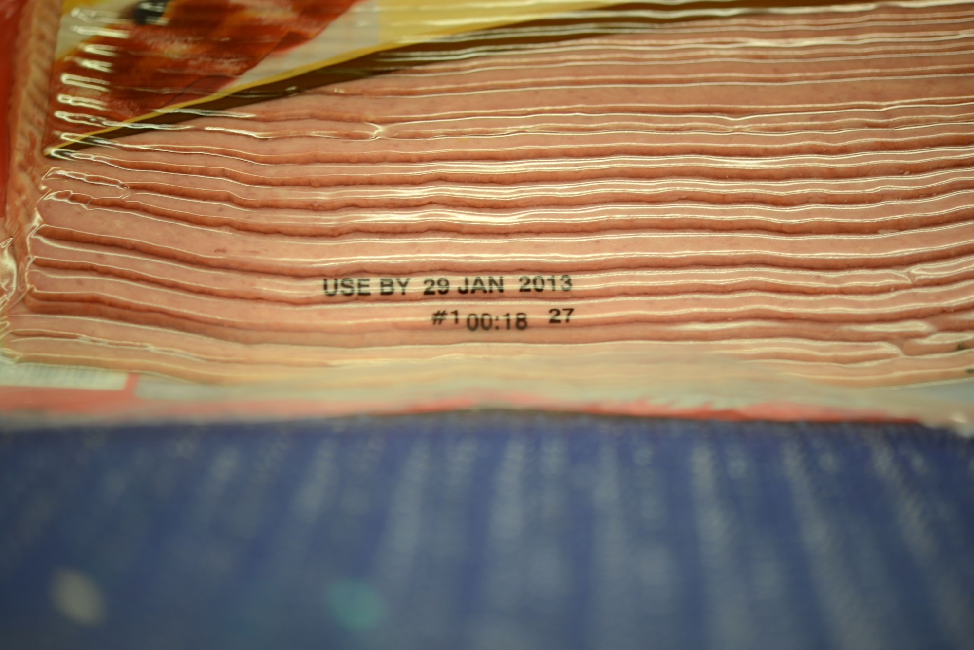 Chilled bacon is displayed in the refrigerator section of the Aviano Air Base Commissary, Jan. 9, 2013.  Bacon and other products are stamped with an expiration date to help customers select the freshest items.  (U.S. Air Force photo/ Senior Airman Jessica Hines)