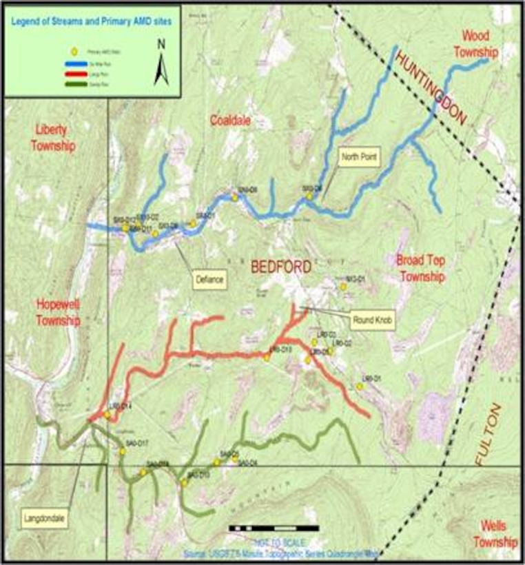 Location map for Six Mile Run