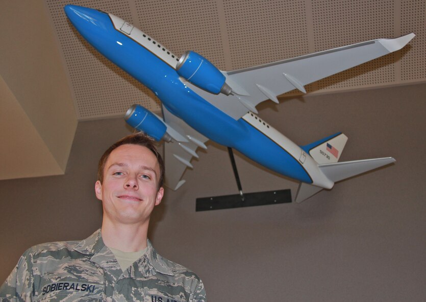 Staff Sgt. Joseph Sobieralksi has plans to return to the 73rd Airlift Squadron in about 16 months as a second lieutenant and begin C-40C pilot certification. He is scheduled to attend the Air Force Officer Training School (OTS) starting next week.  Following OTS, Sobieralski will begin undergraduate pilot training. For Sobieralski, having the opportunity to become a pilot and fly the C-40C is quite a career change.  He has been a college instructor for several years and most recently, taught at a community college in southern Illinois.  Sobieralski holds a masters and  doctorate degree in economics.  Prior to joining the 932nd Airlift Wing, he was a member of the Kentucky Air National Guard. The 932nd AW is the sole Air Force Reserve unit that flies the C-40C. (U.S. Air Force photo/Tech. Sgt. Daniel Oliver)
