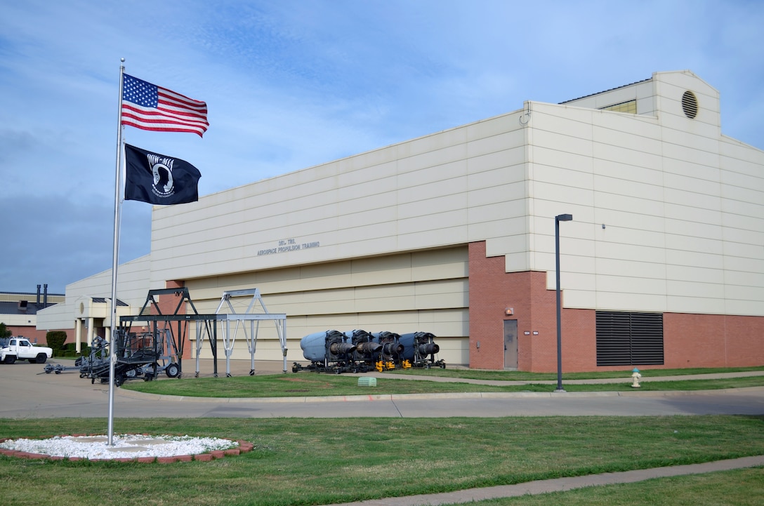 361st Training Squadron Propulsion Building located at Sheppard Air Force Base, Texas. (U.S. Air Force/Courtesy Photo) 