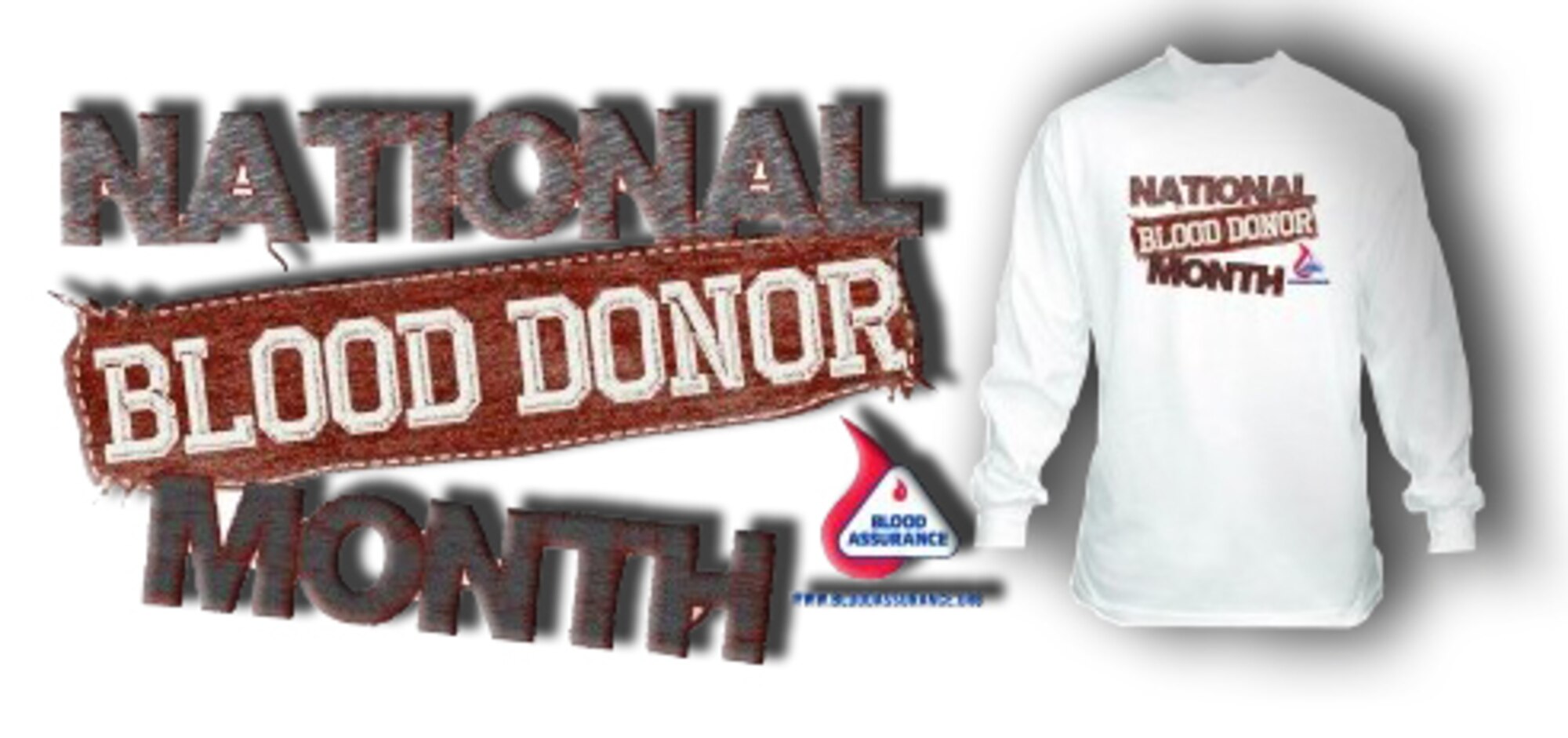 National blood donor month logo.