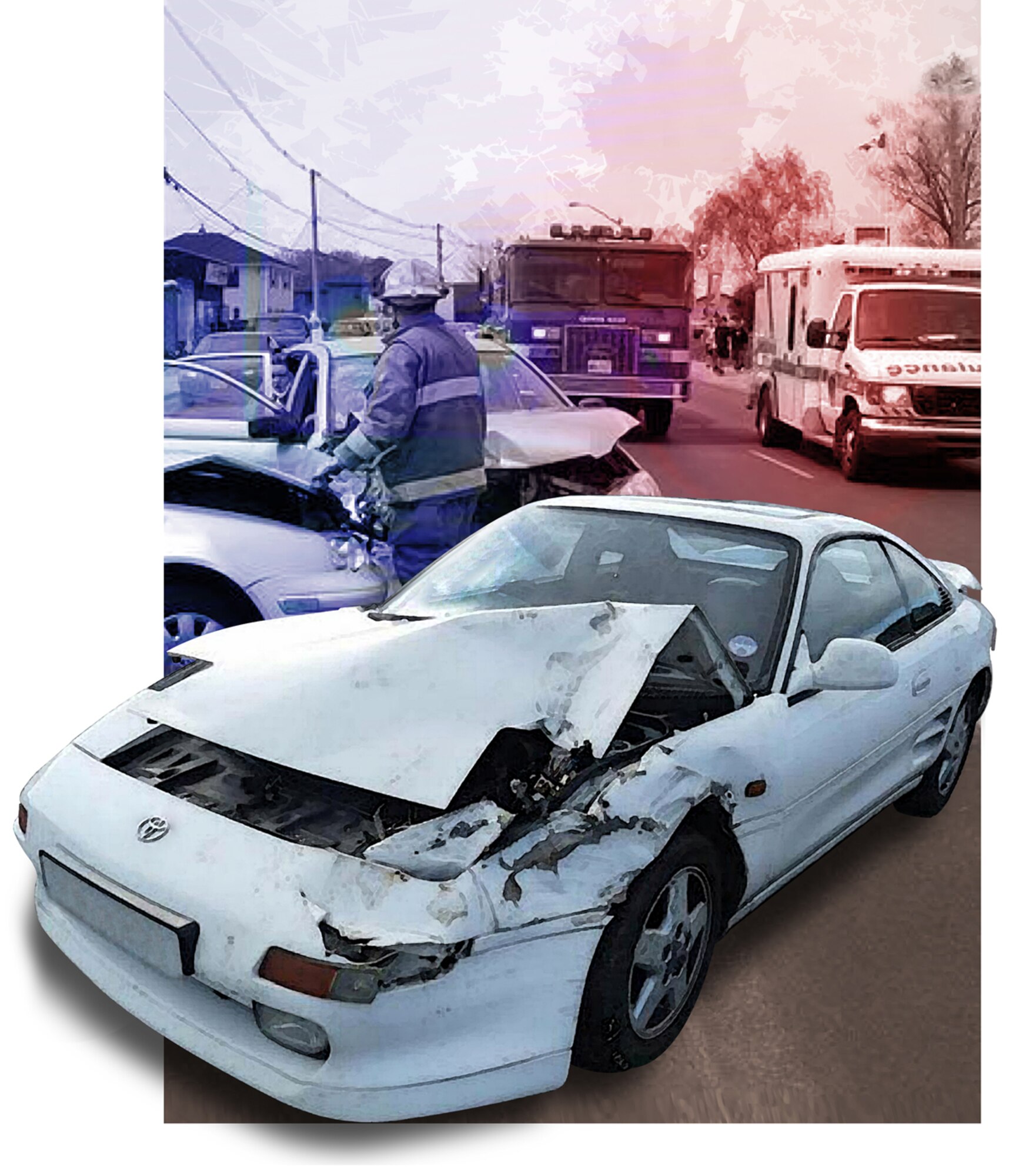 At-fault vehicle accidents for military members within the first six months of returning from deployment increased 13 percent overall, according to the USAA study. (Composite by David M. Stack).