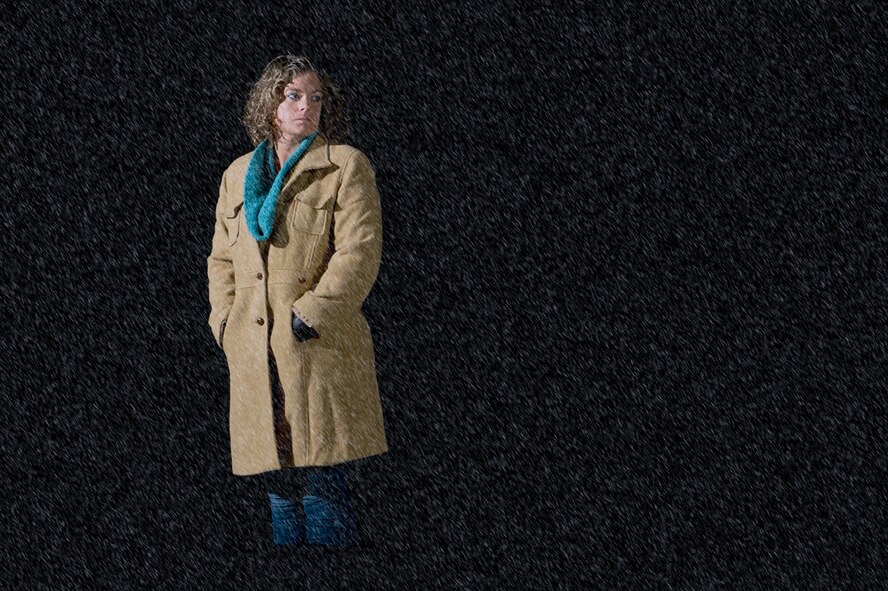 Staff Sgt. Crystal Salierno is still haunted by the thought that she came so close to losing her life when she chose to ignore weather forecasts in an effort to get home for the holidays. She still suffers headaches and tenderness from the head injury she sustained in a car crash. (Photo by Tech. Sgt. Samuel Bendet).