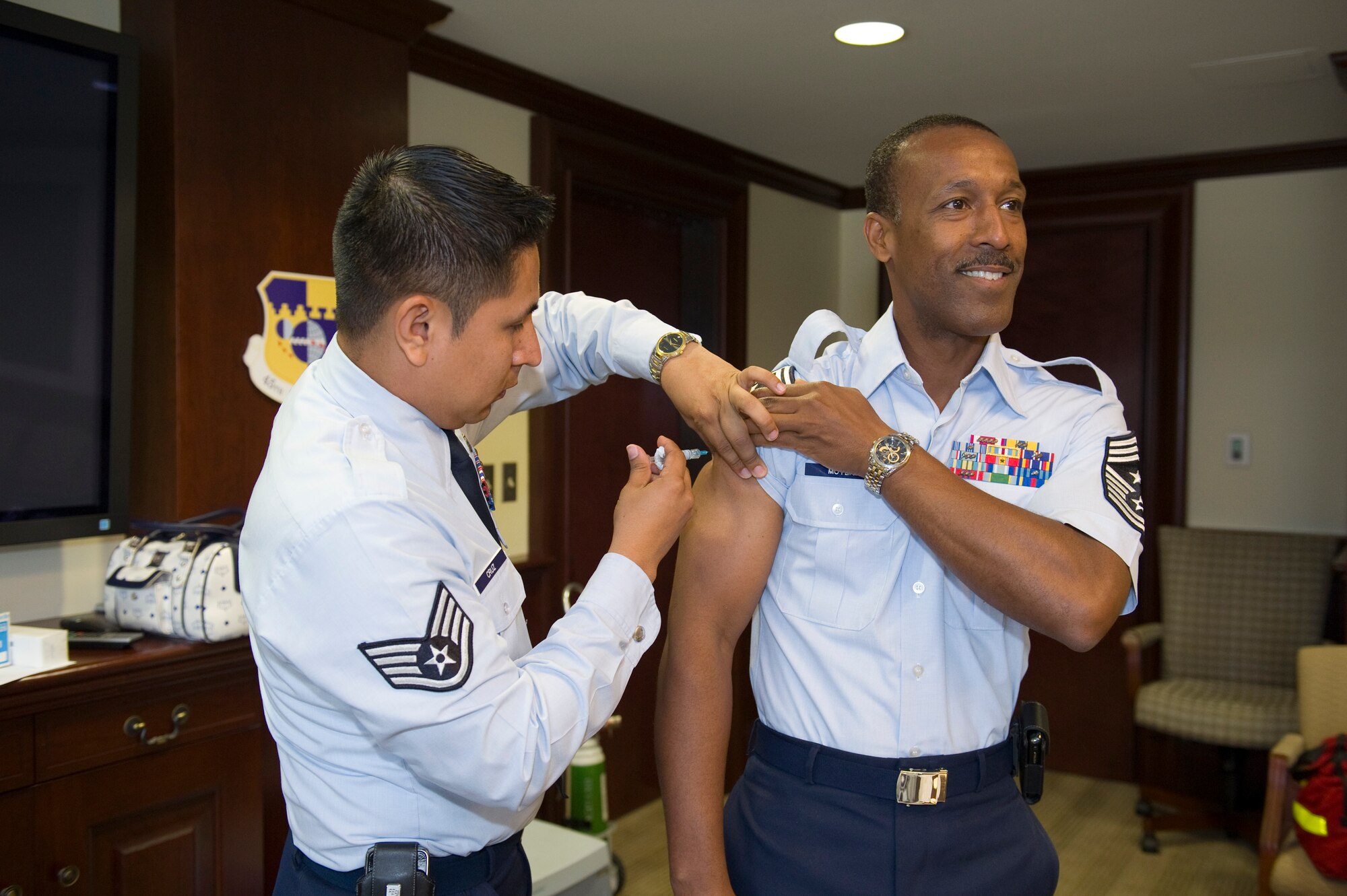 The clinic still has plenty of vaccine available for all to include active duty, dependents, retirees and their dependents, and contractors.