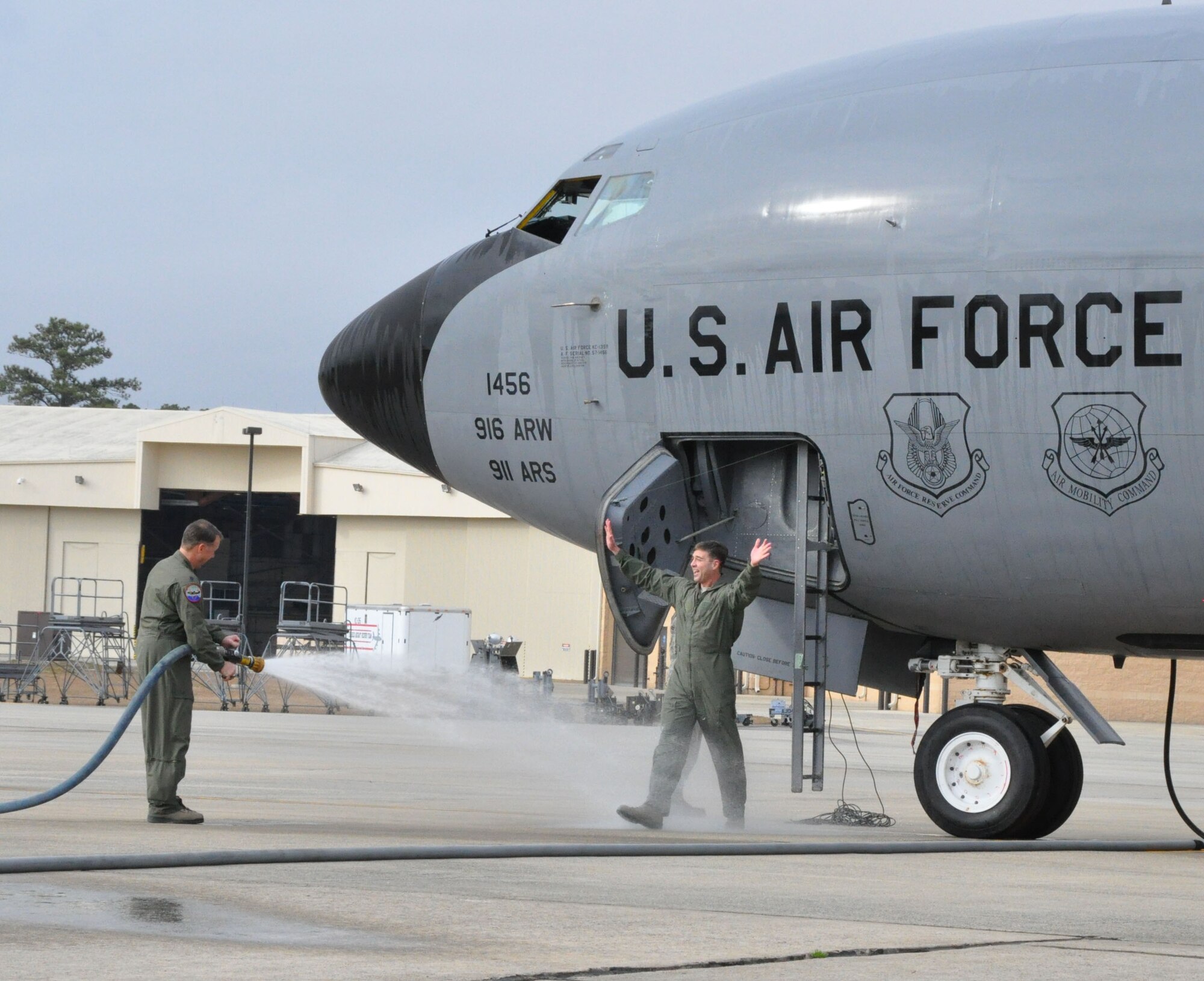 As the 916th Air Refueling Wing welcomes our newcomers and congratulates those getting promotions in January, we also say good-bye to Col. Laen August, 916ARW vice wing commander, as he departs for a new job at Scott AFB, Ill. (USAF photo by Ms. Donna Lea, 916ARW/PA)