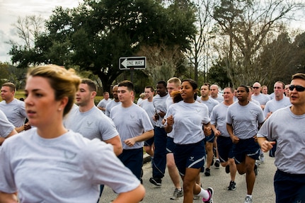 Participants start the Martin Luther King Jr. Day 5k Run Jan. 11, 2013, at Joint Base Charleston – Air Base, S.C. (U.S. Air Force photo/Senior Airman George Goslin )