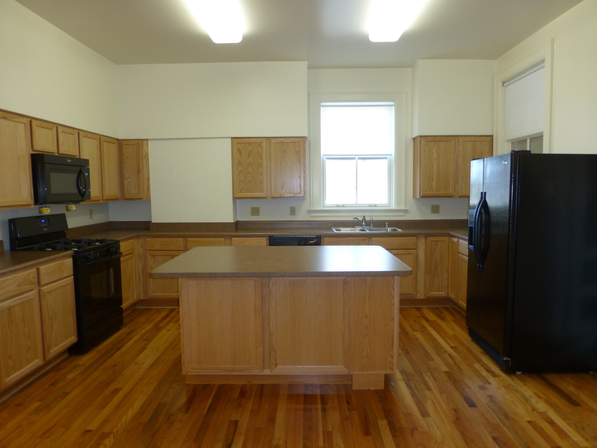 A newly renovated kitchen in one of F. E. Warren’s historic brick homes awaits its new residents. Along with new construction projects, Balfour Beatty Communities is performing interior renovations on Warren’s brick homes on the National Historic Building Registry. (Courtesy photo)