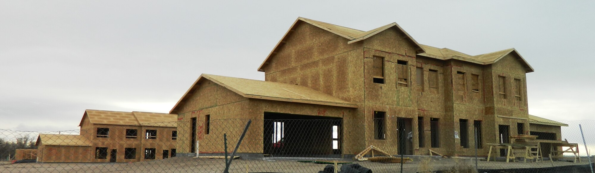 New houses under construction in Capehart housing, 200 new homes will be built in Capehart by the completion of the project. (Courtesy photo)