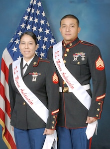 MARINES-Sgt. Angela Marie Sanchez and Sgt. Deyvi Gomez Mondragon
Sanchez is assigned to the 4th Reconnaissance Battalion as a career planner, where she counsels, screens and administratively processes Marines concerning career progression, retention, special duty assignments and incentives. Mondragon is an administrative specialist and the color sergeant for the 4th Reconnaissance Battalion in San Antonio. He oversees the battalion defense travel system, liaisons with city banks as the unit agency program coordinator and performs at all ceremonial events, i.e. joint service and standard Marine Corps ceremonies. 
Courtesy photos