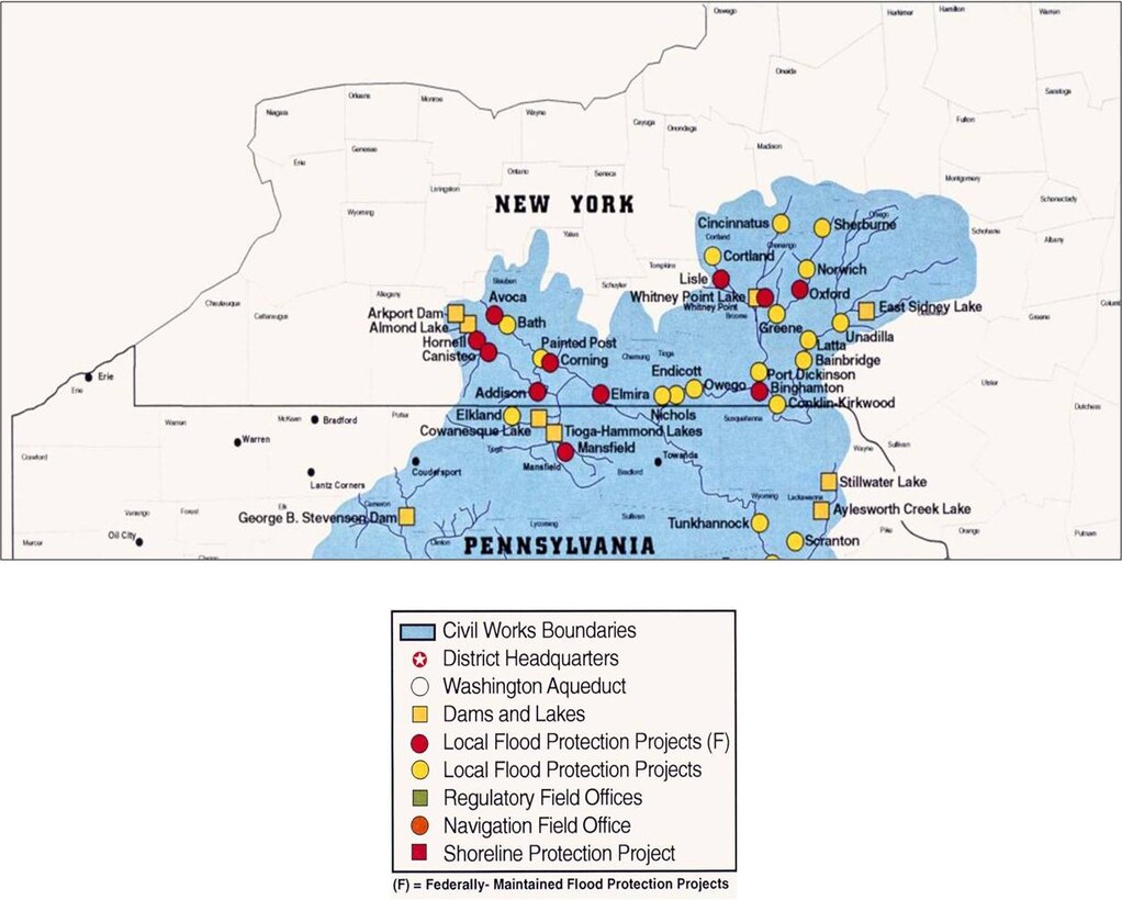 Southern New York Local Flood Protection area map