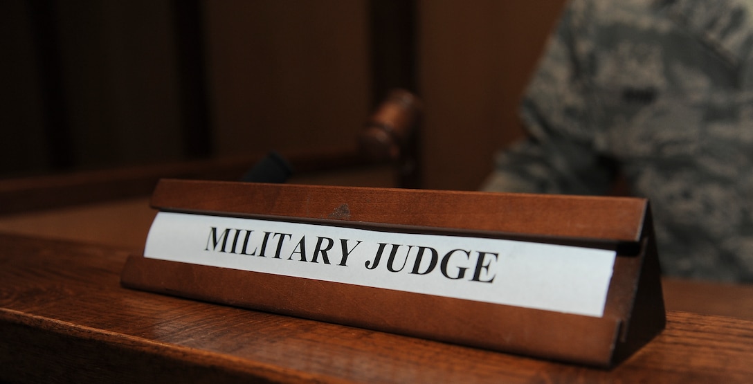 The judge advocate prepares for a hearing on Ramstein Air Base, Germany, Jan. 11, 2013. Judge advocates handle a variety of legal issues in support of personnel on base. (U.S. Air Force photo/Airman 1st Class Jordan Castelan)