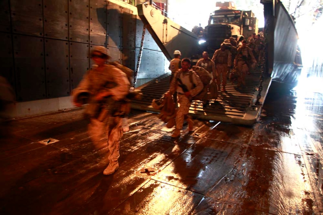 Exercise Amitie, which is French for friendship exercise, is a multinational training exercise designed to increase interoperability, enhance mutual capabilities and support a sustained presence in the region. During Amitie, elements from the 15th MEU participated in a three-day mounted patrol, land and water obstacle courses, aviation-related evolutions and joint planning. The training was led by the French 5th Marine Regiment and included elements from the 15th Marine Expeditionary Unit, French Foreign Legion, U.S. Army, U.S. Air Force and Djiboutian military. The 15th MEU is deployed as part of the Peleliu Amphibious Ready Group as a U.S. Central Command theater reserve force, providing support for maritime security operations and theater security cooperation efforts in the U.S. 5th Fleet area of responsibility. (U.S. Marine Corps photo by Cpl. John Robbart III)