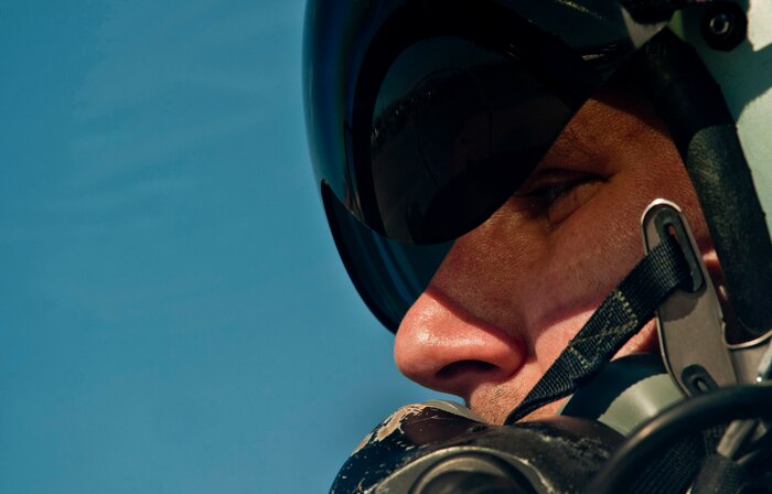 A 172nd Fighter Reconnaissance Squadron pilot from Ronneby, Sweden, finishes his preflight checks before participating in Red Flag 13-2 Jan. 21, 2013, at Nellis Air Force Base, Nev.  The Swedish Air Force was created on July 1, 1926 when the aircraft units of the Army and Navy were merged. (U.S. Air Force photo by Senior Airman Daniel Hughes)