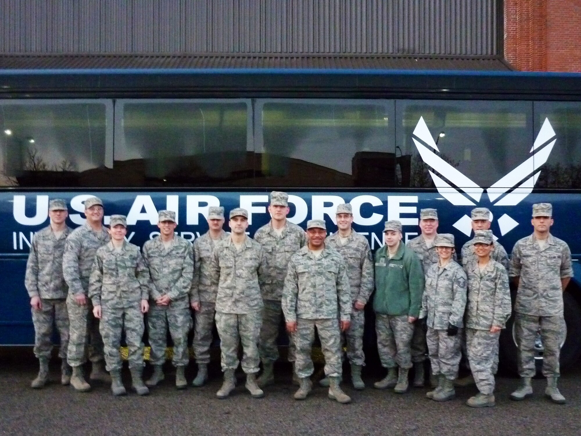 Tuesday's (Dec 18, 2012) early morning departure to Staten Island (U.S. Air Force photo by TSgt Ni Santiago)
